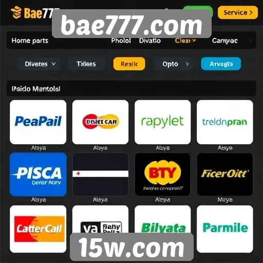 Bae777.com e suas opções de pagamento disponíveis